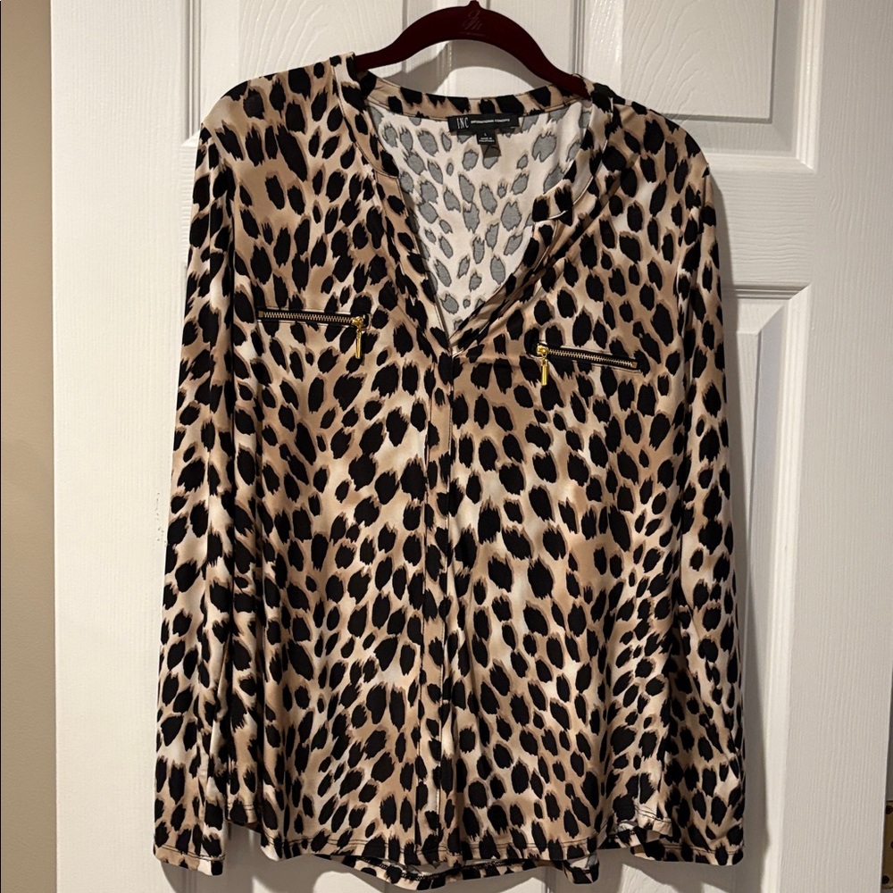 INC International Concepts Animal Print Top